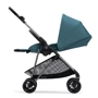 Прогулочная коляска Cybex Melio River Blue: Ширина шасси 49 см