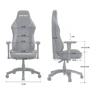 Кресло игровое Anda Seat Luna Black Fabric Size L (AD18-44-B-F) фото 8