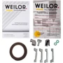 Варочная поверхность газовая Weilor GG W 644 BL: Расположение панели спереди