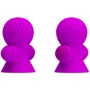 Вакуумные стимуляторы для сосков с вибрацией LYBAILE Pretty Love Vibrating Nipple Suckers Purple