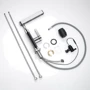 Смеситель для раковины Lefton Single-Hole Pull-Out Faucet with Temperature Display-BF2206 Chrome: Материал Латунь