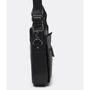 Мужская сумка мессенджер Keizer черная (K17122-black): Фактура Зернистая, Матовая