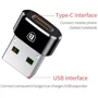 Адаптер Baseus Adapter USB to USB-C Female Black (CAAOTG-01) фото 7