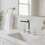 Смеситель для раковины Lefton Two-Handle Widespread Waterfall & Pull-Out Bathroom Faucet with Temperature Display-BFWS2401 Chrome: Тип излива выдвигающийся излив