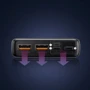 Внешний аккумулятор Baseus Power Bank 20000mAh Adaman Metal Digital Display 22.5W QC3.0 PD3.0 Black (PPAD070101/PPAD000101): Количество USB 3