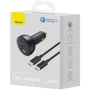 Зарядное устройство Baseus Car Charger USB+2хUSB-C Qualcomm Multi-Port 160W Gray with Cable (TZCCZM-0G): Количество USB-портов 3