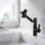 Смеситель для раковины Lefton Single-Hole Rotatable Faucet with Temperature Display-BF2204 Matt Black: Материал Латунь