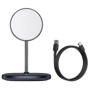 Зарядний пристрій Baseus Wireless Charger Stand MagSafe Swan Black (WXSW-01) for iPhone 16 I 15 I 14 I 13 I 12 series фото 6