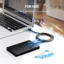 Кабель UGREEN USB Cable to USB-C US184 3A 18W 2m Black фото 4