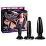 Набор анальных пробок "Liquorice dip butt plugs" 3 шт