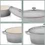 Гусятница KELA Calido чугунная с крышкой 29х23х11см 4 л (12859)