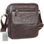 Мужская сумка планшет Borsa Leather коричневая (100316-brown)
