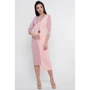 Платье FashionUp PL-1753B 44 розовое повседневное удлиненное миди: Состав Вискоза, Эластан