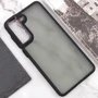 Аксессуар для смартфона Epik TPU+PC Lyon Frosted Case Black for Samsung G990 Galaxy S21 FE: Материал TPU (термополиуретан) и поликарбонат