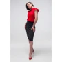 Юбка FLFashion Манстера ТЮМ 2791 42 черная карандаш удлиненная миди