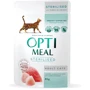 Влажный корм Optimeal Sterilised cats для стерилизованных кошек с индейкой и куриным филе в соусе 12x85 г (4820083906015)