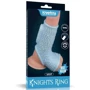 Насадка на член LoveToy Knights Ring Vibrating Drip With Scrotum Sleeve Blue