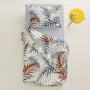 Комплект постільної білизни Cosas Foliage Color Milk Grey дитячий на гумці 110x140 см (FoliageColorMilk_Grey_140)