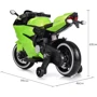 Детский электромотоцикл Bambi Racer Ducati зеленый (M 4104ELS-5): Материал колес EVA