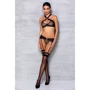 Сетчатый набор Amanda Set black XXL/XXXL - Passion