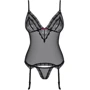 Мягкий эротический корсет с кружевом Obsessive 820-COR-1, S/M