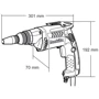 Шуруповерт сетевой Makita FS2700: Тип патрона под биты