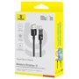Кабель Baseus USB Cable to USB-C Display 2 Fast Charging Data 100W 1m Black (P10382701121-00) фото 6