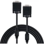 Кабель і перехідник Vinga VGA 10.0m ferrits (VCPVGAF10BK)