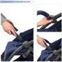 Прогулочная коляска-книжка El Camino Handy Denim (ME 1034L): Материал колес полиуретан
