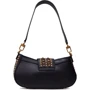 Женская сумка через плечо Guess Bling Top Zip Shoulder Bag черная (HWVB7984180-BLA): Тип ручки Со съемной ручкой, Длинная ручка