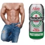 Недорогой мастурбатор-вагина Alive Heineken Vagina в виде банки пива