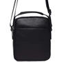 Чоловіча сумка через плече Ricco Grande чорна (K16406a-black): Фактура Зерниста, матова