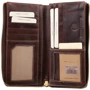 Женский кошелек Smith&Canova коричневый (FUL-92405-brown): Формат кошелька Горизонтальный