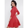 Платье FashionUp PL-1673C 42 красное повседневное до середины бедра: Состав Полиэстер, Хлопок