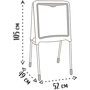 Двусторонний мольберт Smoby Буквы и цифры на металлических ножках с аксессуарами (410308)