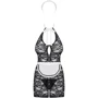 Кружевной комплект горничной Obsessive Servgirl S/M