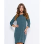 Платье ISSA PLUS 10184 48 зеленое повседневное до середины бедра