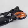 Самокат алюмінієвий Best Scooter з PU колесами, 2 аммортизаторами Black / Orange (92086): Тип коліс литі