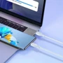 Кабель Baseus Cable USB-C to USB-C Pudding Series Fast Charging 100W 1.2m White (P10355702221-00) фото 4