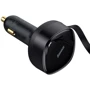 Зарядний пристрій Baseus Car Charger Retractable USB-C+Lightning 30W Black (CGTX000001): Кабель в комплекті Lightning, USB-C