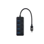 Адаптер 2E Adapter USB-C to 4xUSB3.0 with Switch 0.25m HUB Black (2E-W1406): Интерфейс подключения USB-C