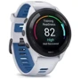 Смарт-годинник Garmin Forerunner 265 Black Bezel з Whitestone Case і Whitestone/Tidal Blue Silicone Band (010-02810-11): Час роботи до 13 дней (в режиме смарт-часов), до 20 часов (GPS), до 7 часов (GPS + музыка)