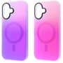 Чехол для iPhone WAVE Matte Gradient Colors with Magnetic Ring Light Purple/Blue for iPhone 16: Цвет фиолетовый