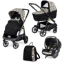 Универсальная коляска 3 в 1 Peg-Perego Veloce с автокреслом Lounge (Grafic Gold)