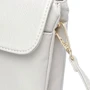 Женская сумка-кошелек Amelie Galanti серая (A991758-cream): Материал Искусственная кожа