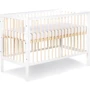 Детская кроватка Klups Timi 120х60 см с перегородкой белая + дерево