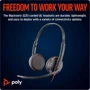 Наушники Poly BlackWire C3225 USB HS Stereo: Тип конструкции накладные
