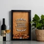 Копилка для винных пробок Счастливые моменты именная black-brown