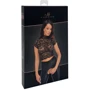 Топ Noir Handmade F303 Essence lace top with high collar Вlack, XXL