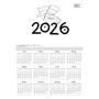 Календар кота Інжира на 2025 рік (букви): Обложка Мягкая
